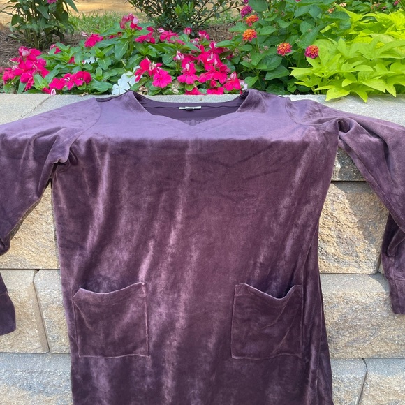 PURE JILL CRUSHED VELOUR DRESS - Picture 5 of 9